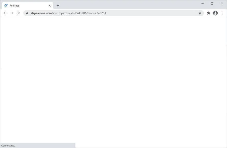 Remove Alspearowa.com pop-up ads (Virus Removal Guide) 1 Image: Chrome browser is redirected to Alspearowa.com