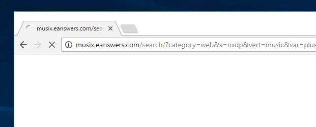 How to remove Musix.eanswers.com redirect (Virus Removal Guide) 1 Image: Chrome browser is redirected to Musix.eanswers.com