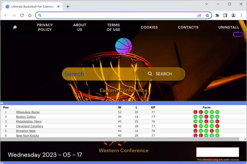 Ultimate Basketball Fan Extension
