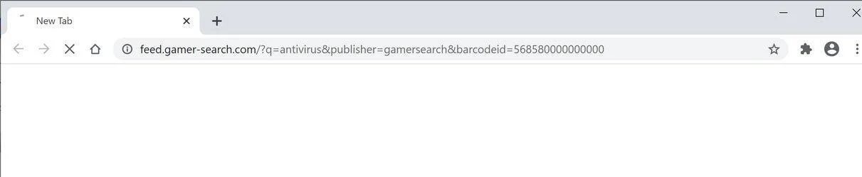 Image: Chrome browser is redirected to GamerSearch Search