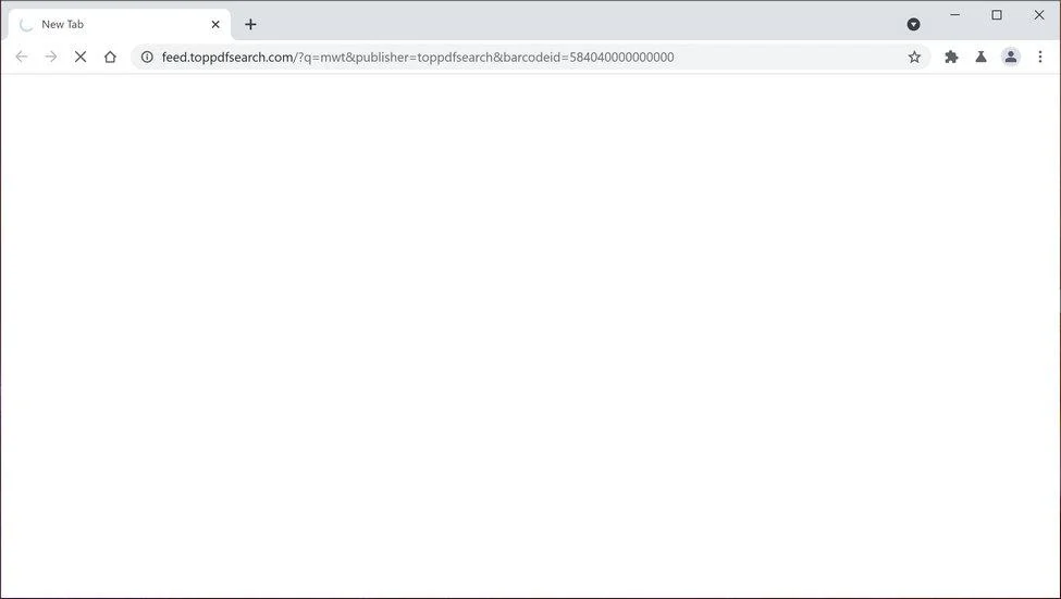 Remove TopPDFSearch Search redirect (Virus Removal Guide) 1 Image: Chrome browser is redirected to TopPDFSearch Search