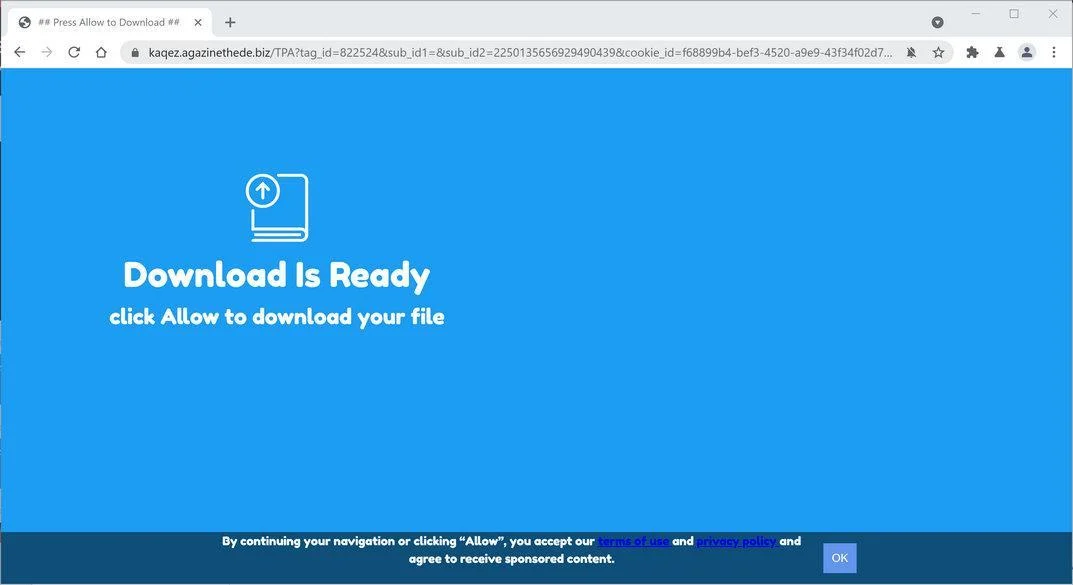 Remove Agazinethede.biz pop-up ads (Virus Removal Guide) 1 Image: Chrome browser is redirected to Agazinethede.biz