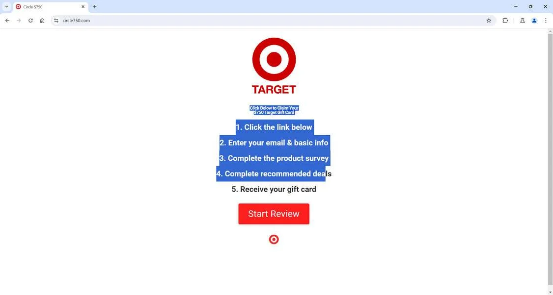 Circle750.com scam
