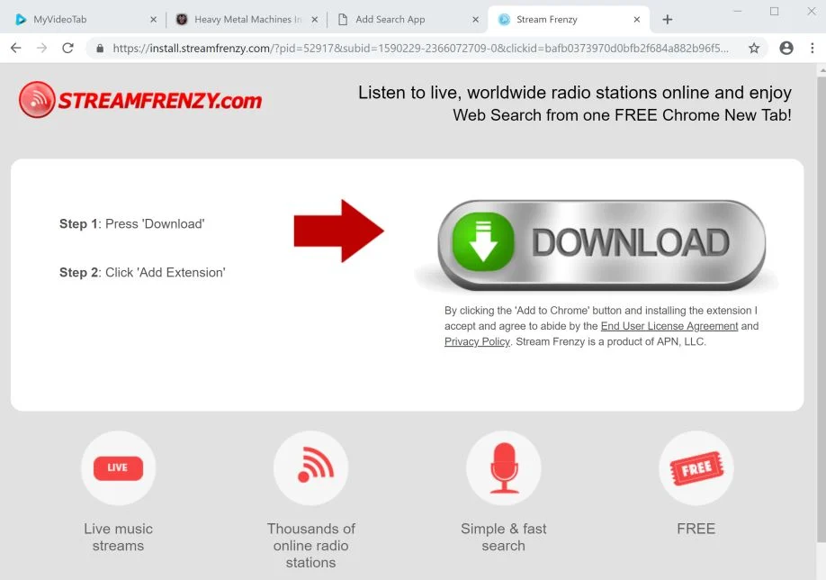 Ads by SIV adware