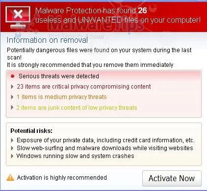 [Image:  System Protection Warning]