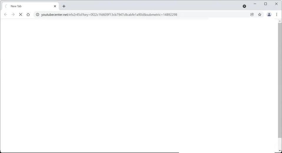 Image: Chrome browser is redirected to Youtubecenter.net