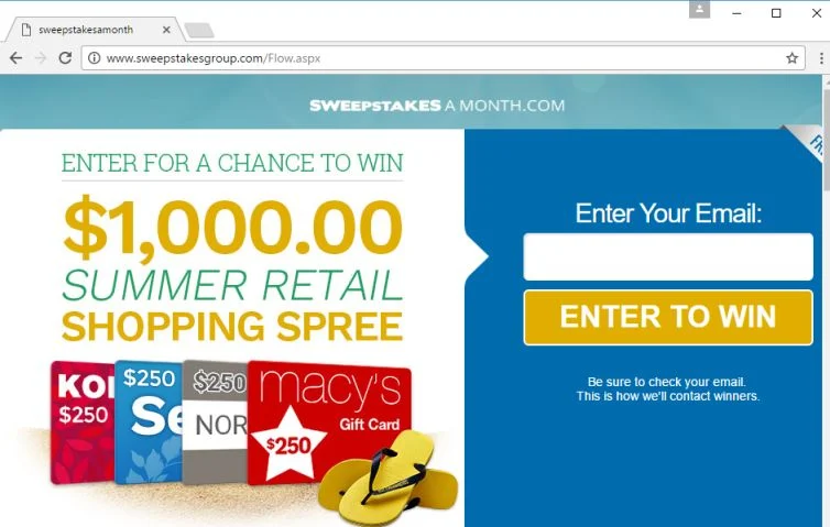 sweepstakesgroup.com redirect sweepstakesgroup.com virus