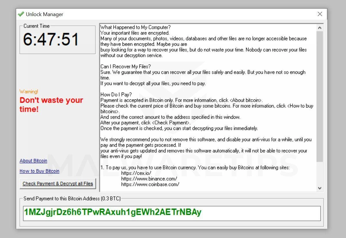 How to remove JEST ransomware (Virus Removal Guide) 2 Image: JEST Unlock Manager ransomware
