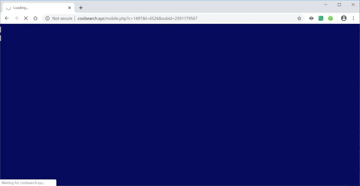 Image: Chrome browser is redirected to Coolsearch.xyz