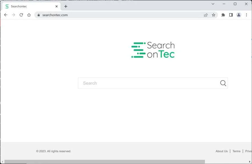 Image: Searchontec.com Browser Hijacker