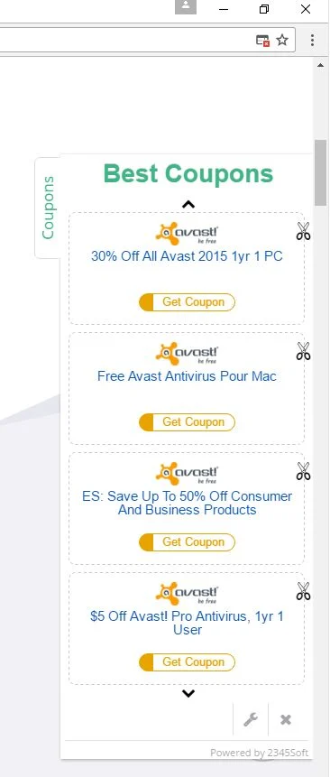 Ads by 2345Soft virus