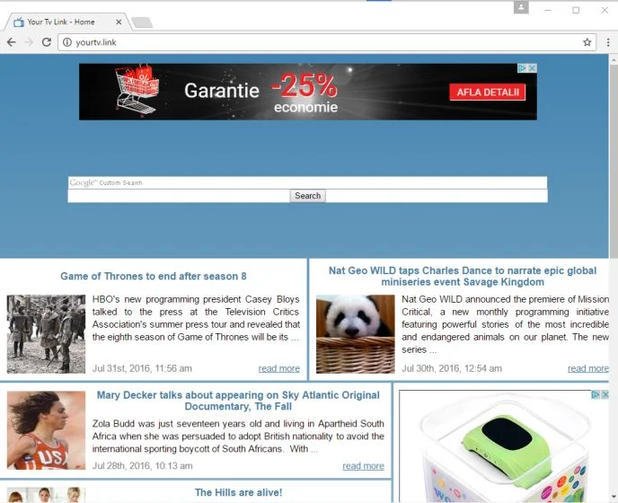 Google Custom Search malware