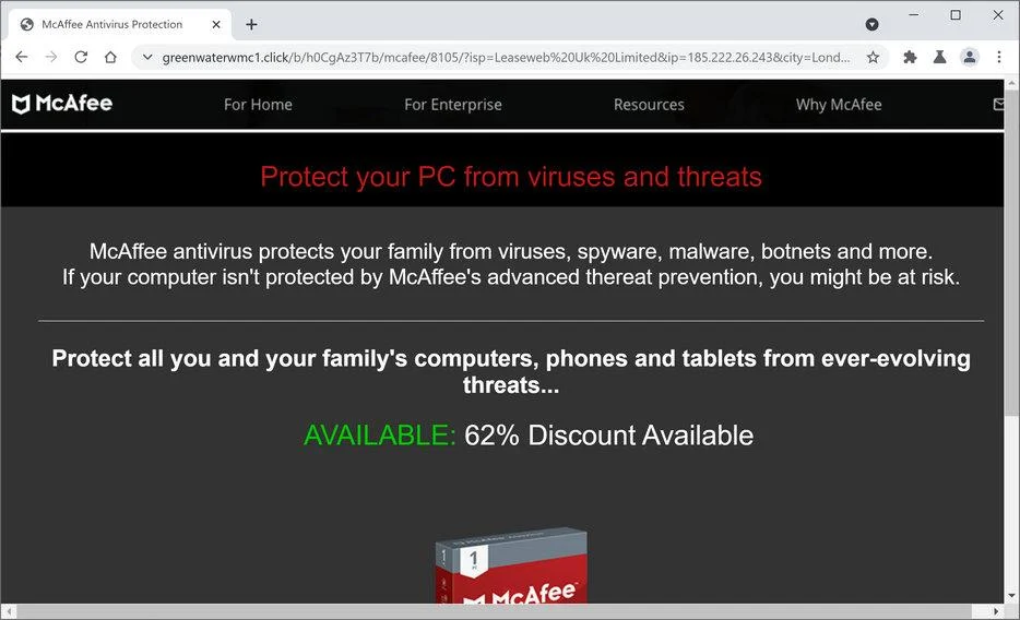 Remove Greenwaterwmc1.click pop-up scam (Virus Removal Guide) 1 Image: Chrome browser is redirected to Greenwaterwmc1.click