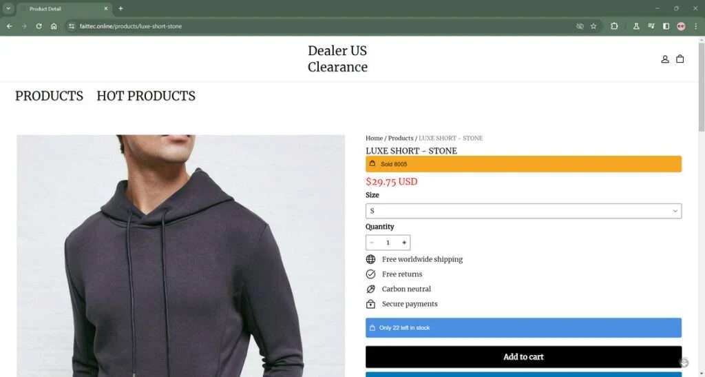 Dealer US Clearance