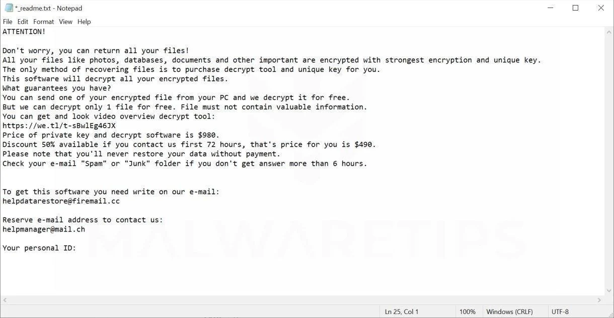 Image: LEZP ransomware