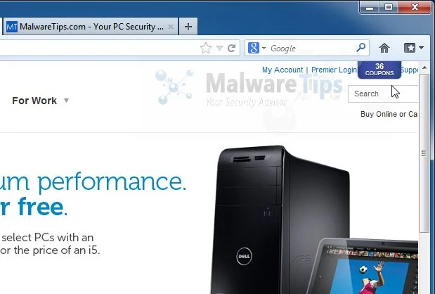 [Image: Savings Assistant adware]