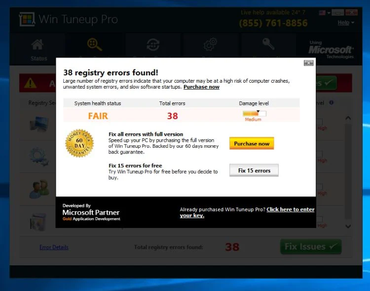 How to remove Win Tuneup Pro (Windows Removal Guide) 2 Win Tuneup Pro Purchase