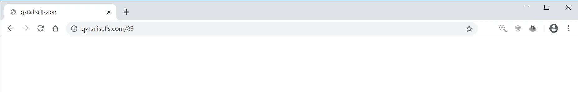 Image: Chrome browser is redirected to Alisalis.com