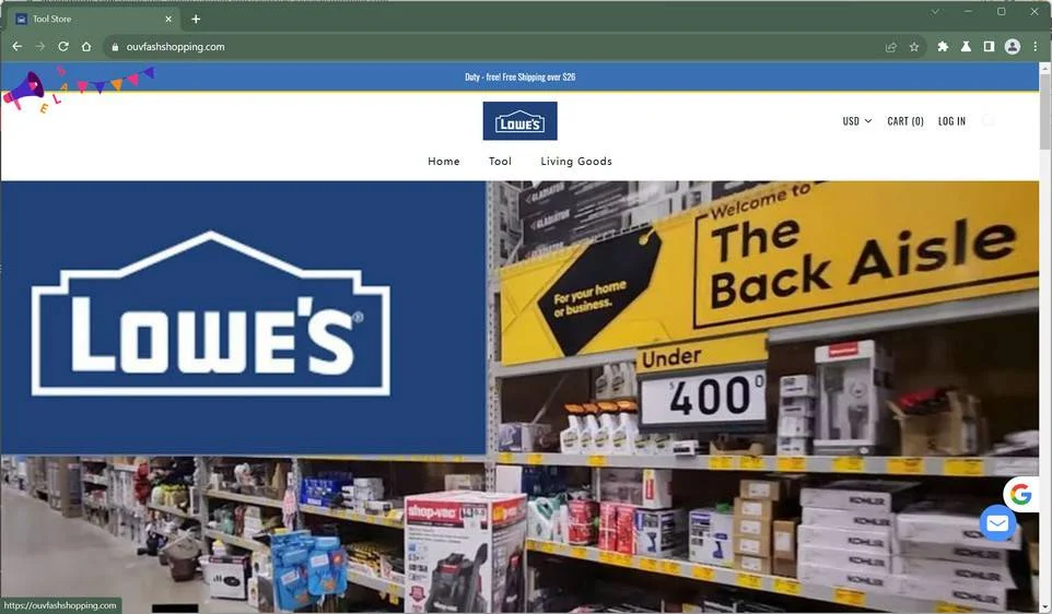 Ouvfashshopping.com Scam Store: What You Need To Know 1 Ouvfashshopping.com Lowes scam