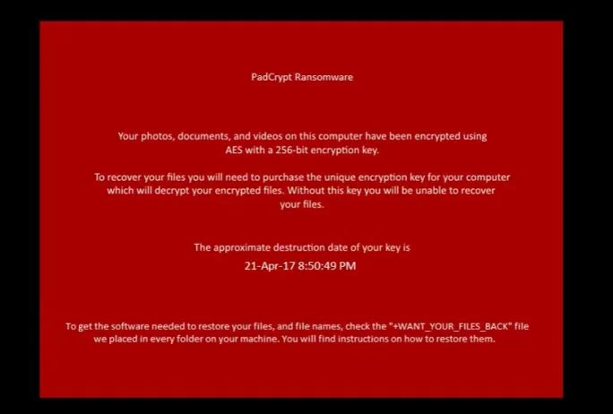 PadCrypt Ransomware virus