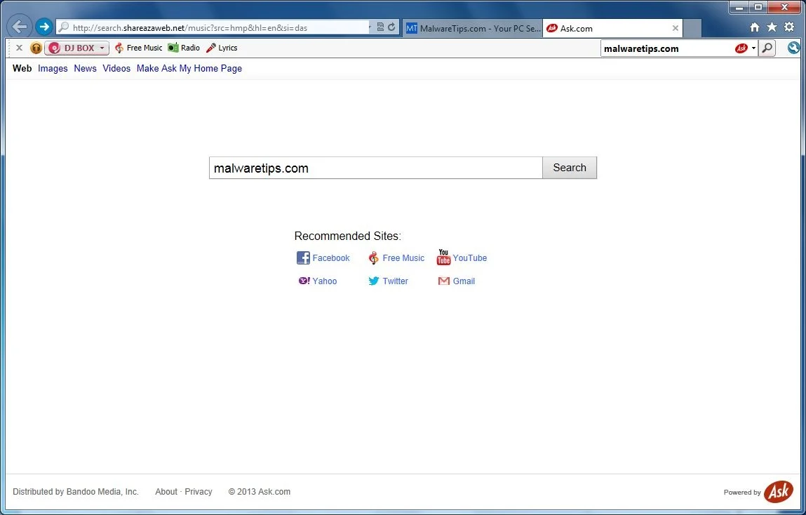 [Image: Search.shareazaweb.net virus]