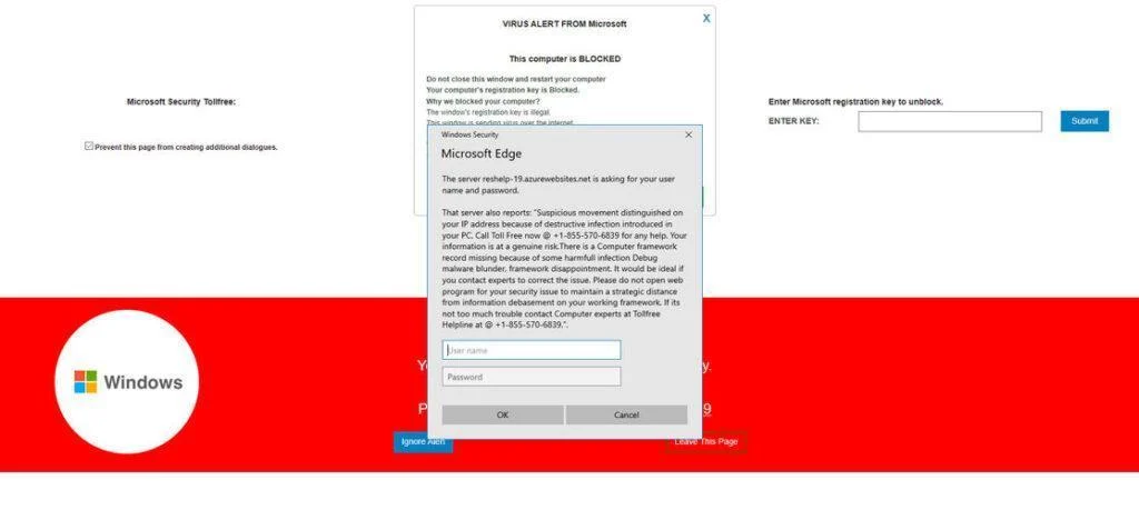 Don't Call the "Windows Firewall Warning Alert" Scam Number 11 Image: Pornographic Alert - Tech Support Scam