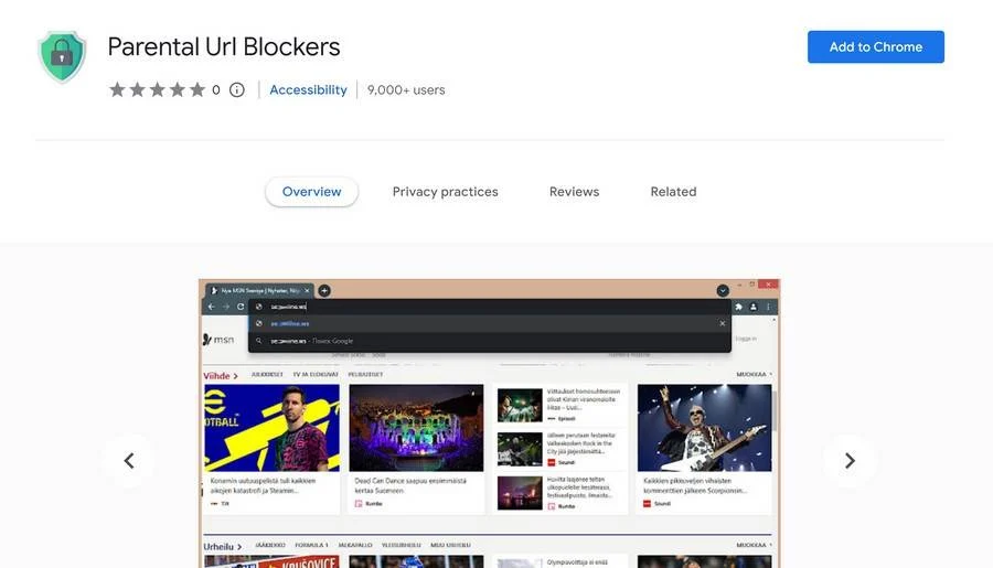 How To Remove Parental Url Blockers Browser Extension 1 Image: Parental Url Blockers Chrome extension