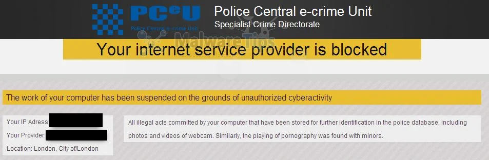 [Image: Your Internet Service Provider is blocked virus]