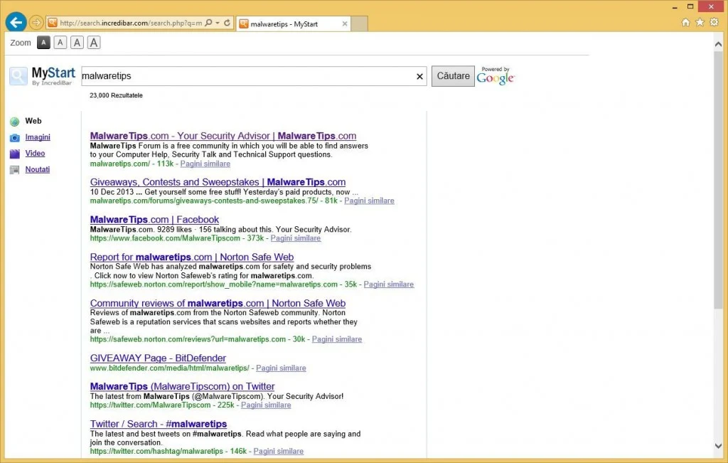 Search.incredibar.com virus