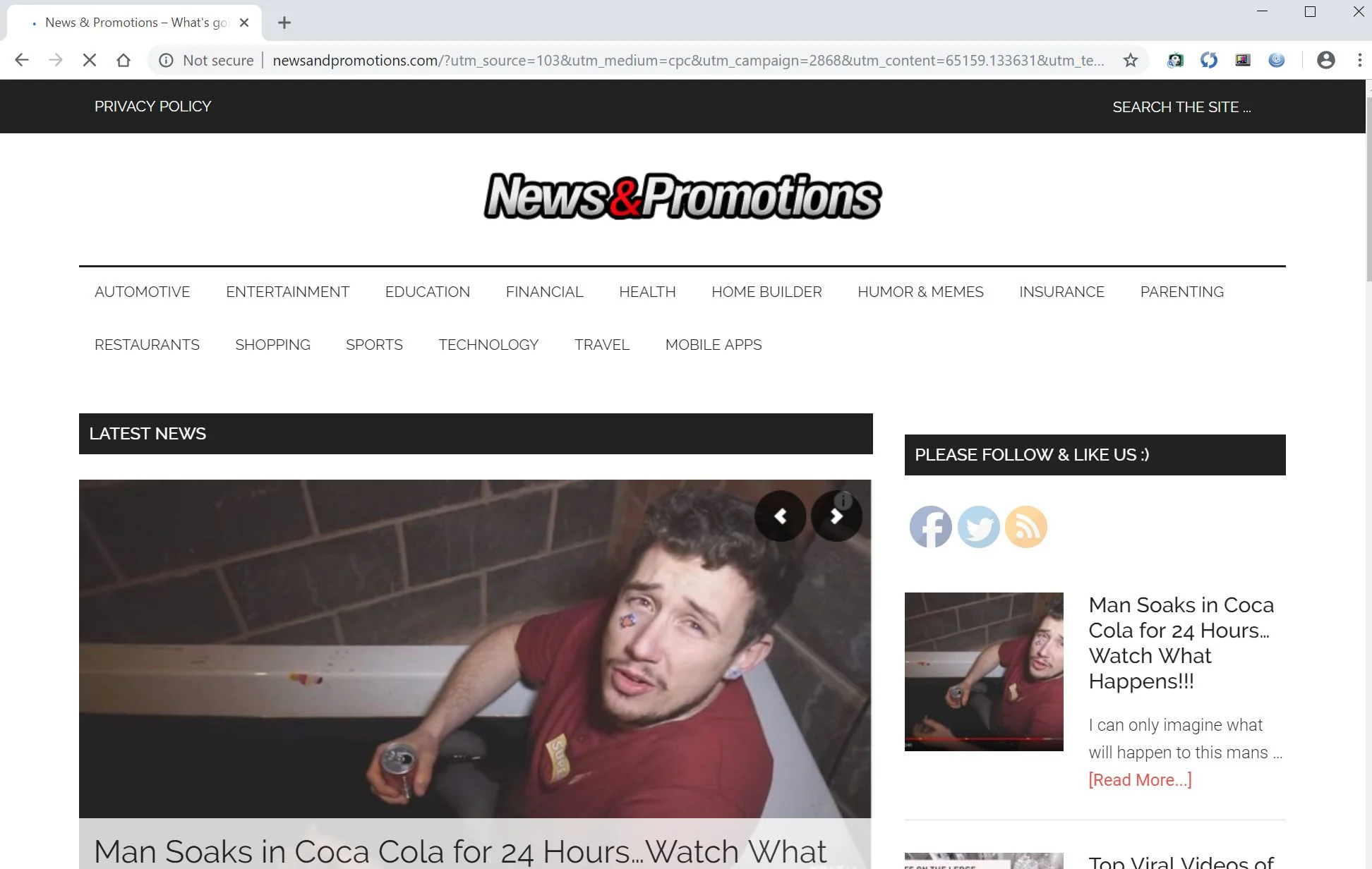 How to remove Newsandpromotions.com redirect (Virus Removal Guide) 1 newsandpromotions.com redirect virus