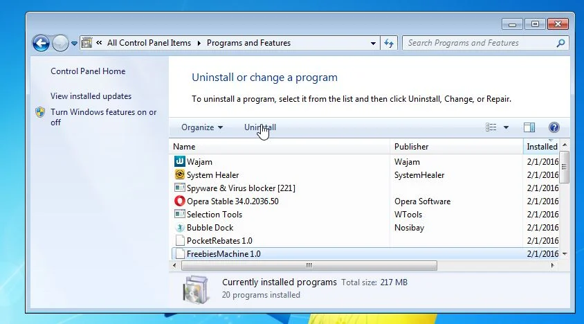 Remove Freebies Machine 1.0