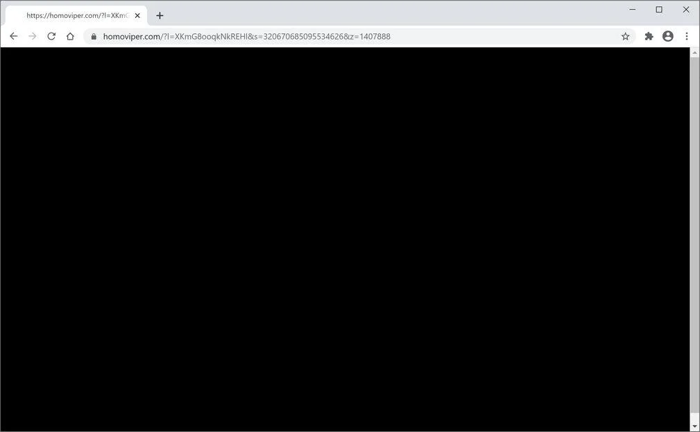 Remove Homoviper.com pop-up ads (Virus Removal Guide) 1 Image: Chrome browser is redirected to Homoviper.com