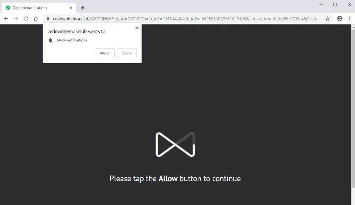 cedownhemor.club redirect virus