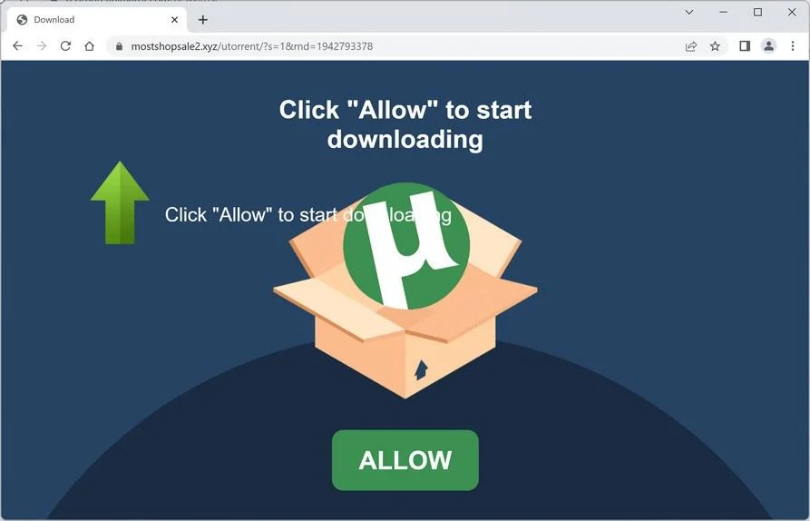Remove Mostshopsale2.xyz Pop-up Ads (Virus Removal Guide) 1 Image: Chrome browser is redirected to Mostshopsale2.xyz