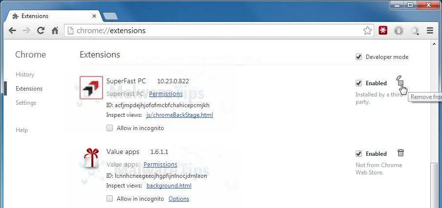 [Image: SuperFast PC Toolbar Chrome extension]