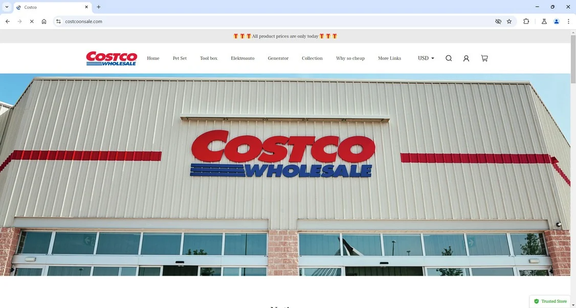 Costcoonsale.com Scam Store: A Fake COSTCO Website 1 Costcoonsale.com scam