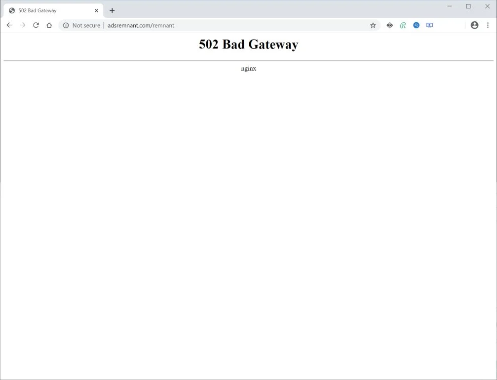 Image: Chrome browser is redirected to Adsremnant.com
