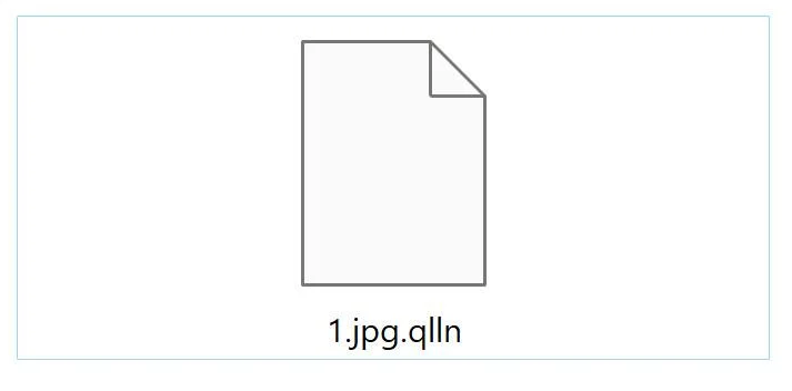 Image: QLLN Ransomware Encrypted Files