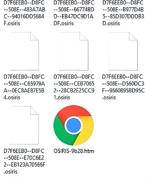 OSIRIS - Files Encrypted OSIRIS Virus