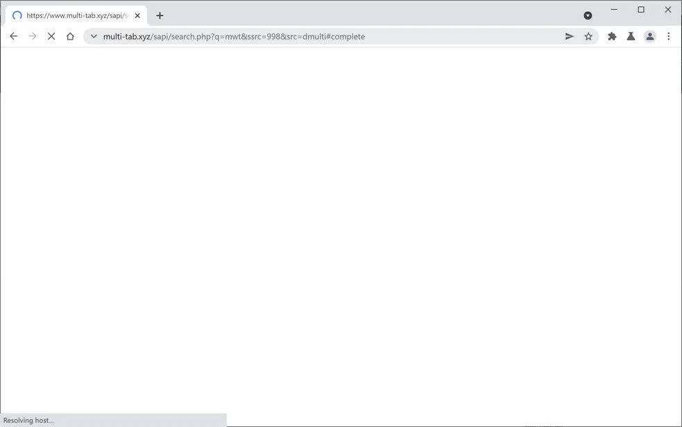 Remove Multi-Tab.xyz browser redirect (Virus Removal Guide) 1 Image: Chrome browser is redirected through Multi-Tab.xyz