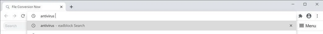 Image: Chrome browser is redirected to Eadblock Search Manager