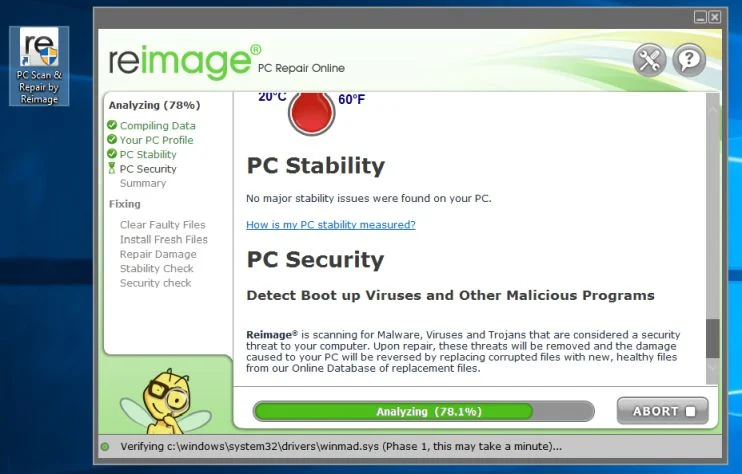 Reimage PC Repair Online pop-ups