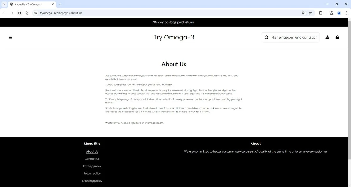 Tryomega-3.com scam