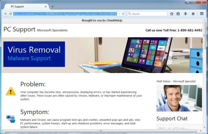 PC Support - Microsoft Specialists Ads PC Support - Microsoft Specialists virus