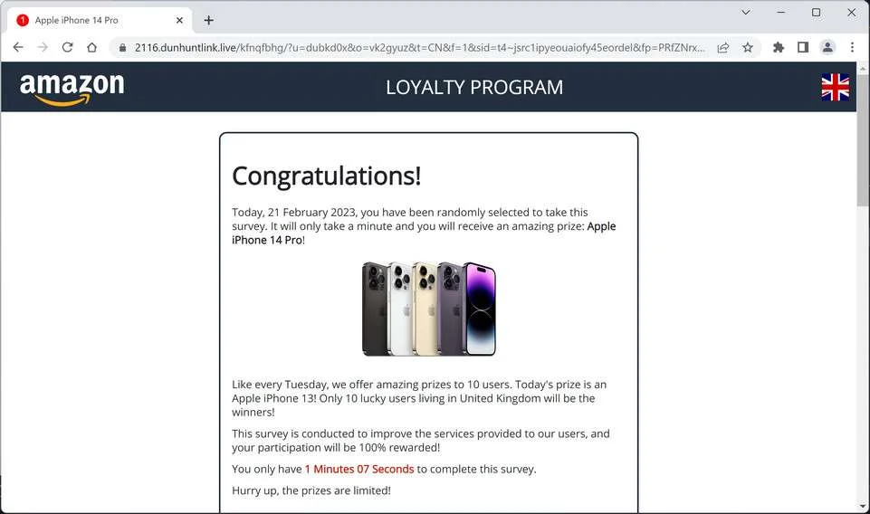 Image: Dunhuntlink.live ads