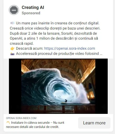 Sora AI Scam 2