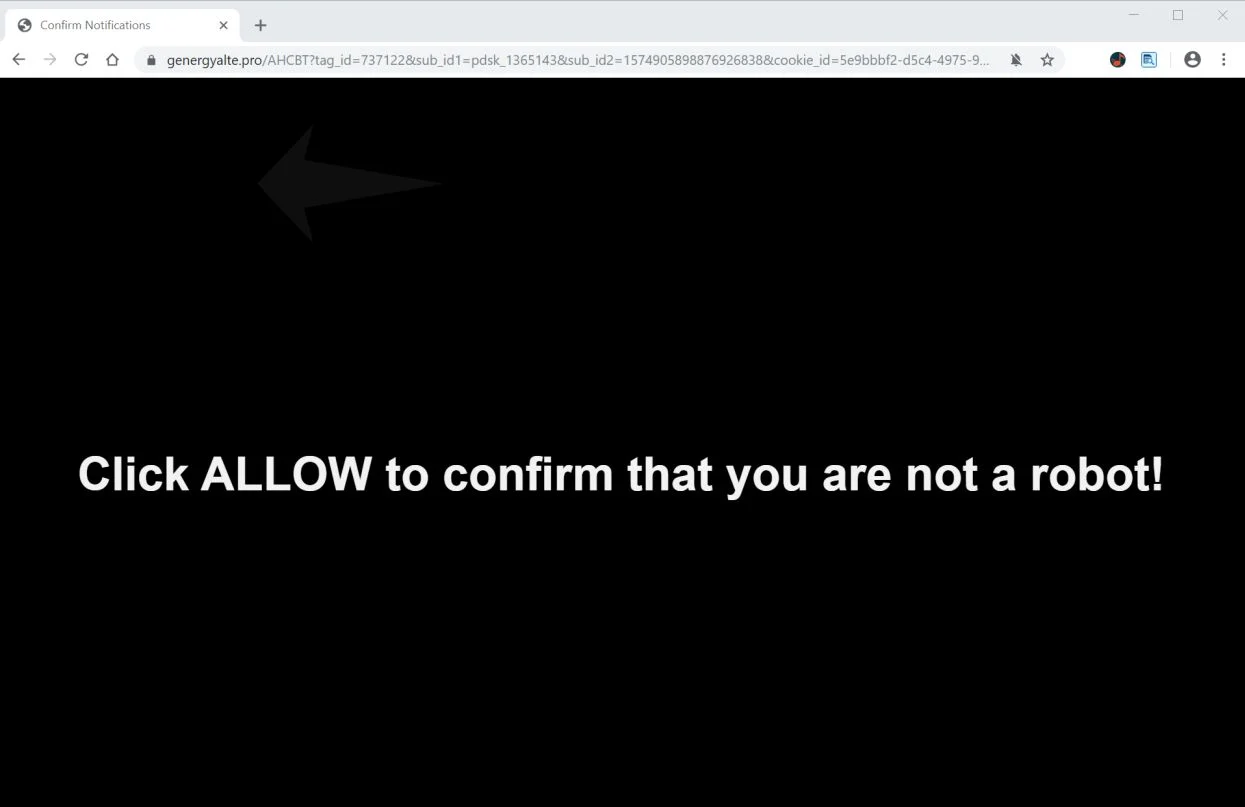 How to remove Genergyalte.pro pop-up ads (Virus Removal Guide) 1 Image: Chrome browser is redirected to Genergyalte.pro