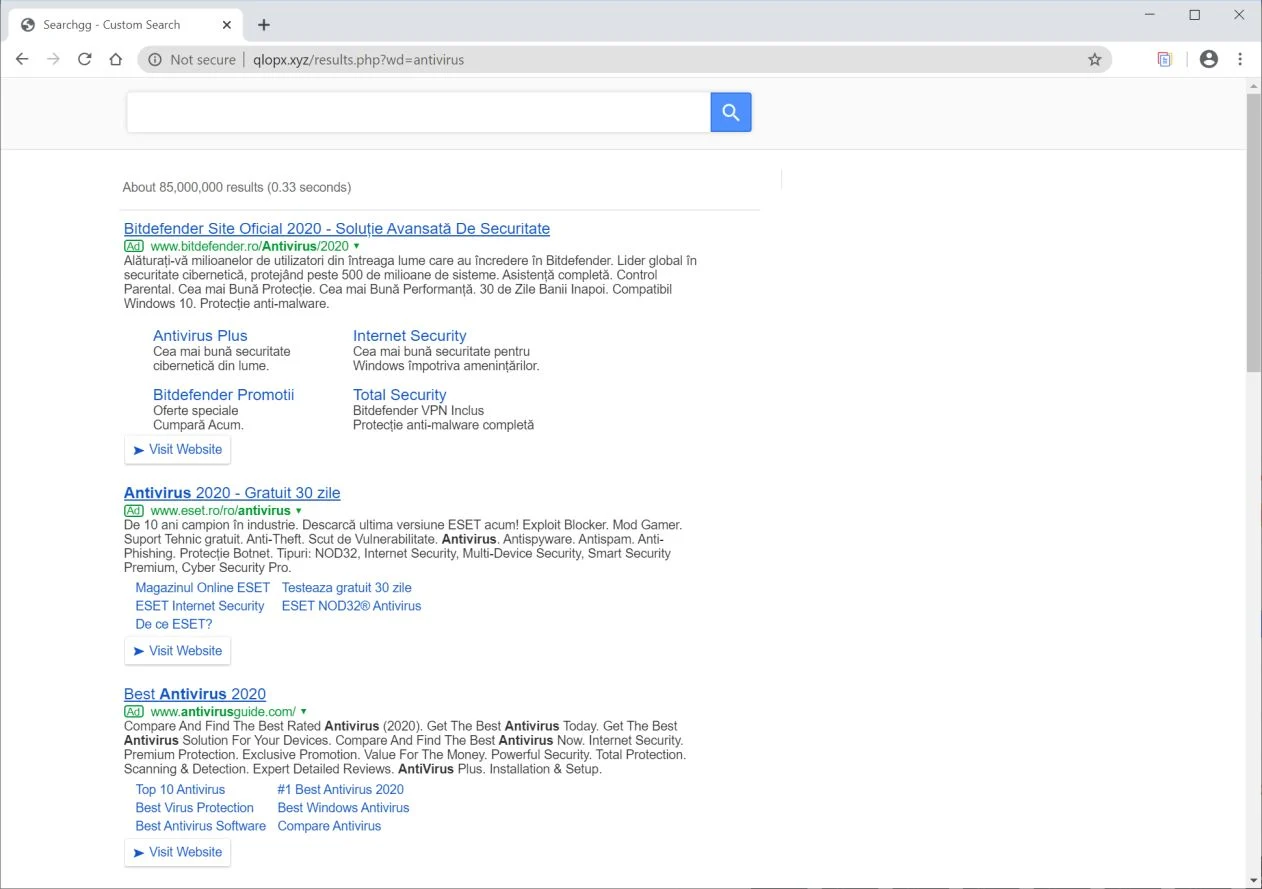 How to remove Qlopx.xyz redirect (Virus Removal Guide) 1 Image: Chrome browser is redirected to Qlopx.xyz