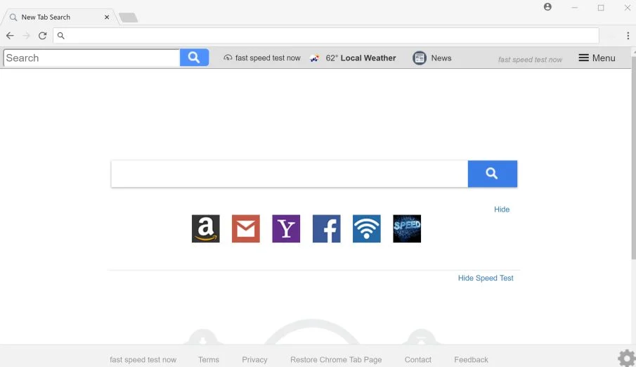 How to remove Fast Speed Test Now New Tab (Uninstall Guide) 1 fast speed test now new tab Search redirect