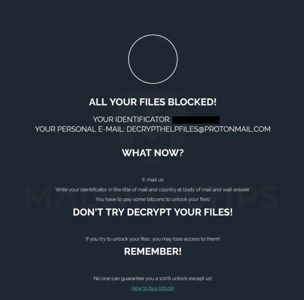 How To Remove Decrypthelpfiles@protonmail.com BIP Ransomware 1 GusCrypter Bip Ransomware
